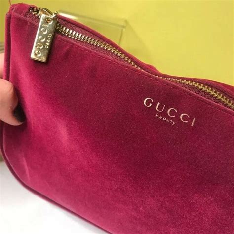 cosmetic gucci bags|gucci makeup bag pink velvet.